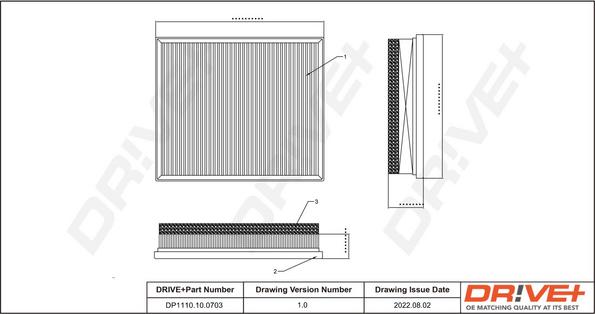 Dr!ve+ DP1110.10.0703 - Filtro aria autozon.pro
