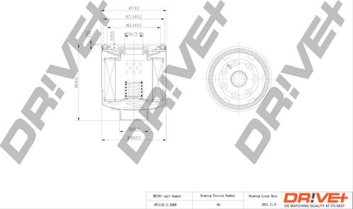 Dr!ve+ DP1110.11.0268 - Filtro olio autozon.pro