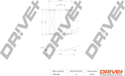Dr!ve+ DP1110.11.0203 - Filtro olio autozon.pro
