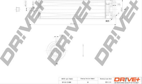 Dr!ve+ DP1110.13.0090 - Filtro carburante autozon.pro