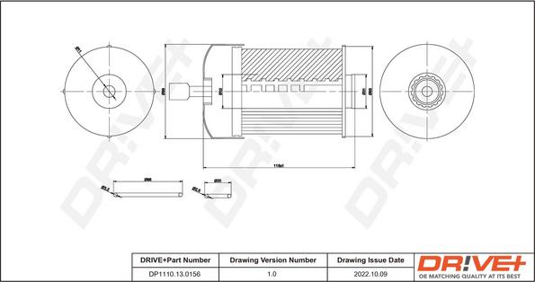 Dr!ve+ DP1110.13.0156 - Filtro carburante autozon.pro