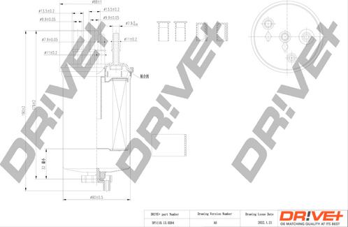 Dr!ve+ DP1110.13.0264 - Filtro carburante autozon.pro