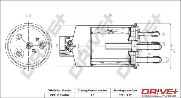 Dr!ve+ DP1110.13.0268 - Filtro carburante autozon.pro