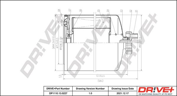Dr!ve+ DP1110.13.0227 - Filtro carburante autozon.pro