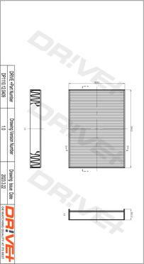 Dr!ve+ DP1110.12.0409 - Filtro, Aria abitacolo autozon.pro