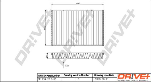 Dr!ve+ DP1110.12.0415 - Filtro, Aria abitacolo autozon.pro