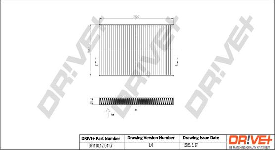Dr!ve+ DP1110.12.0413 - Filtro, Aria abitacolo autozon.pro