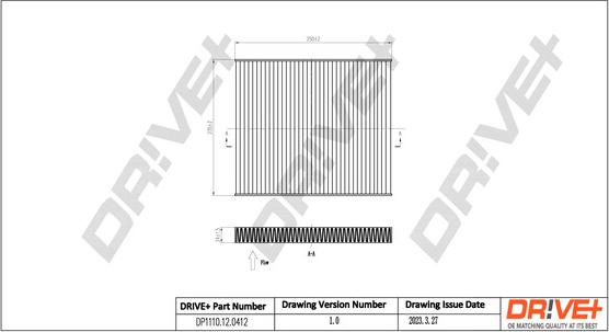 Dr!ve+ DP1110.12.0412 - Filtro, Aria abitacolo autozon.pro