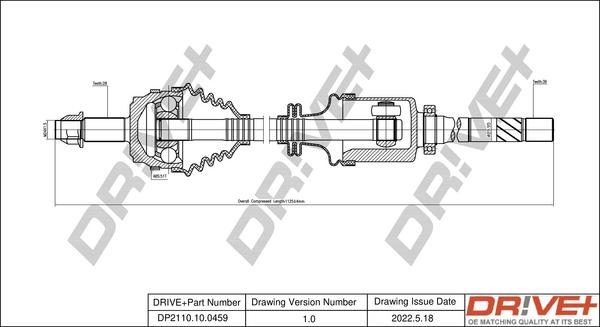 Dr!ve+ DP2110.10.0459 - Albero motore / Semiasse autozon.pro