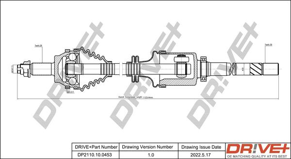 Dr!ve+ DP2110.10.0453 - Albero motore / Semiasse autozon.pro