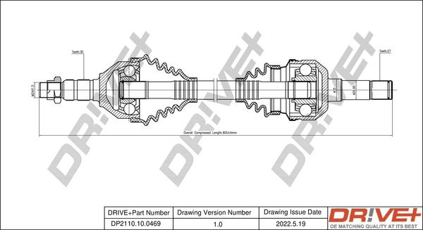 Dr!ve+ DP2110.10.0469 - Albero motore / Semiasse autozon.pro