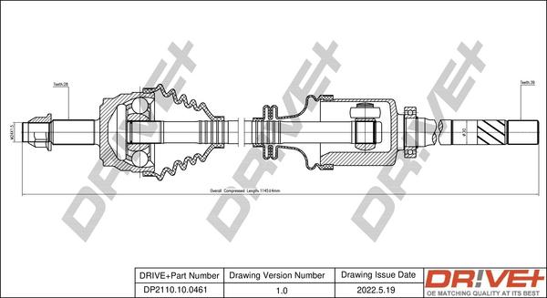 Dr!ve+ DP2110.10.0461 - Albero motore / Semiasse autozon.pro