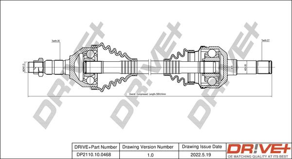 Dr!ve+ DP2110.10.0468 - Albero motore / Semiasse autozon.pro