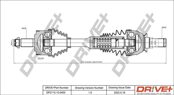 Dr!ve+ DP2110.10.0400 - Albero motore / Semiasse autozon.pro