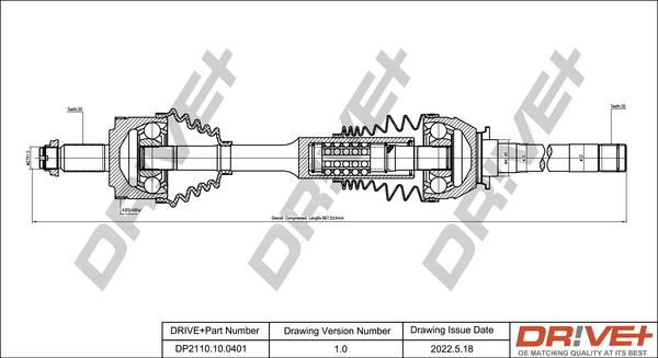 Dr!ve+ DP2110.10.0401 - Albero motore / Semiasse autozon.pro