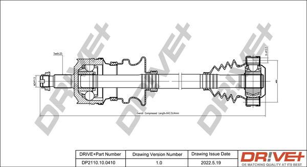 Dr!ve+ DP2110.10.0410 - Albero motore / Semiasse autozon.pro