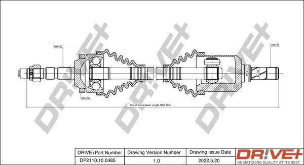 Dr!ve+ DP2110.10.0485 - Albero motore / Semiasse autozon.pro