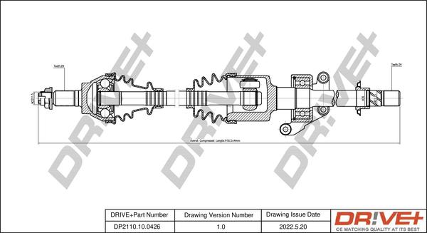 Dr!ve+ DP2110.10.0426 - Albero motore / Semiasse autozon.pro