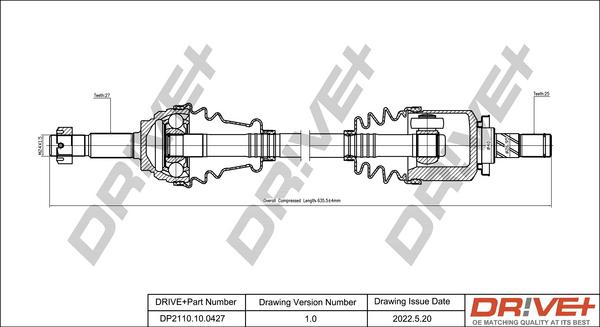 Dr!ve+ DP2110.10.0427 - Albero motore / Semiasse autozon.pro