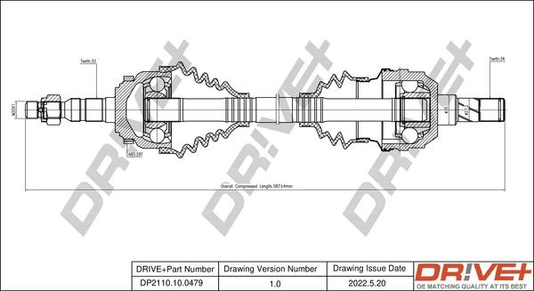 Dr!ve+ DP2110.10.0479 - Albero motore / Semiasse autozon.pro