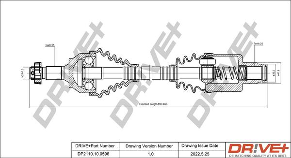 Dr!ve+ DP2110.10.0596 - Albero motore / Semiasse autozon.pro