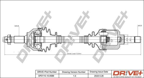 Dr!ve+ DP2110.10.0586 - Albero motore / Semiasse autozon.pro