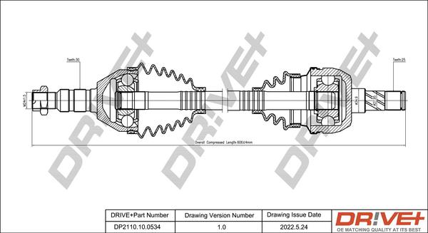 Dr!ve+ DP2110.10.0534 - Albero motore / Semiasse autozon.pro