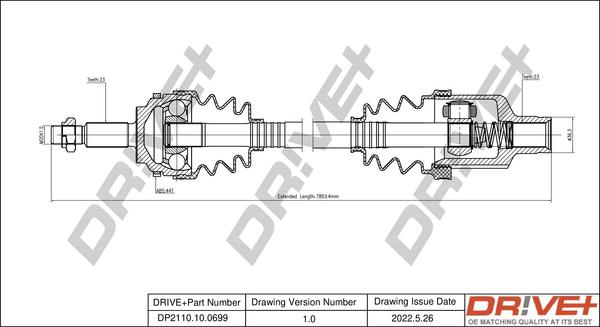 Dr!ve+ DP2110.10.0699 - Albero motore / Semiasse autozon.pro