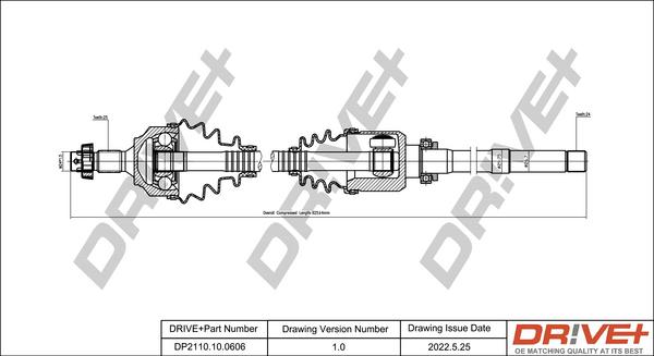 Dr!ve+ DP2110.10.0606 - Albero motore / Semiasse autozon.pro
