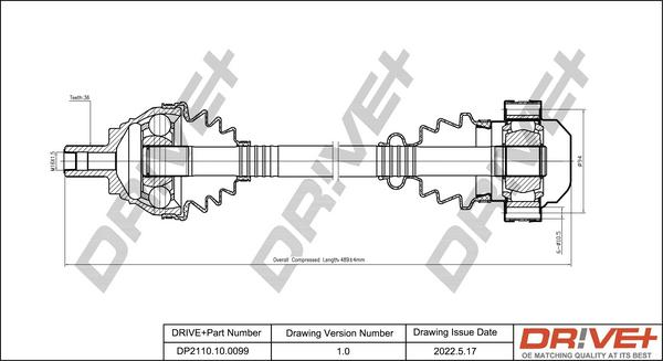 Dr!ve+ DP2110.10.0099 - Albero motore / Semiasse autozon.pro