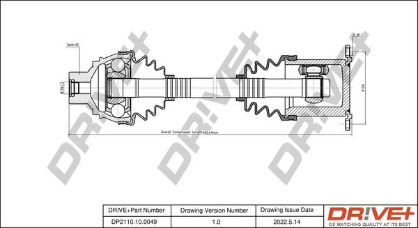 Dr!ve+ DP2110.10.0049 - Albero motore / Semiasse autozon.pro