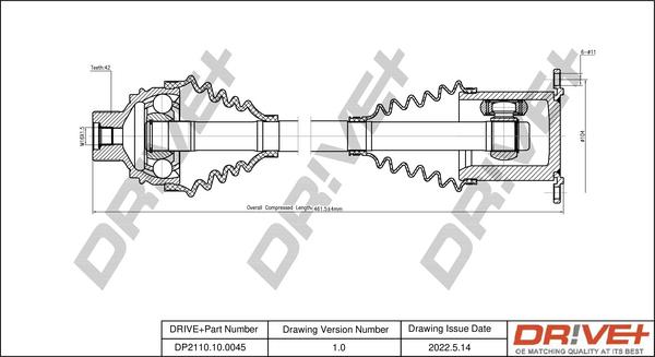 Dr!ve+ DP2110.10.0045 - Albero motore / Semiasse autozon.pro