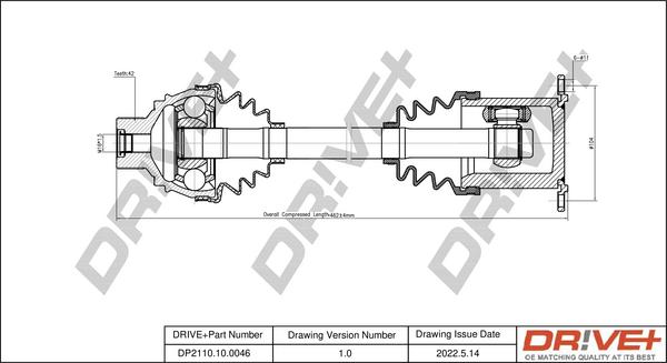 Dr!ve+ DP2110.10.0046 - Albero motore / Semiasse autozon.pro