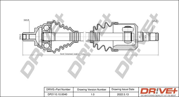 Dr!ve+ DP2110.10.0040 - Albero motore / Semiasse autozon.pro