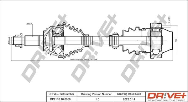 Dr!ve+ DP2110.10.0060 - Albero motore / Semiasse autozon.pro