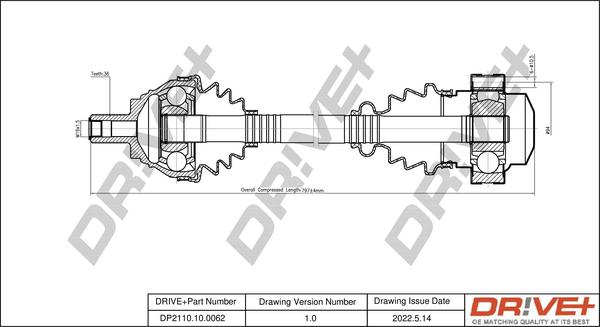 Dr!ve+ DP2110.10.0062 - Albero motore / Semiasse autozon.pro