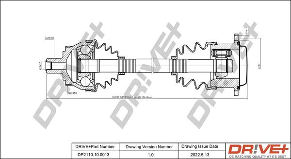 Dr!ve+ DP2110.10.0013 - Albero motore / Semiasse autozon.pro