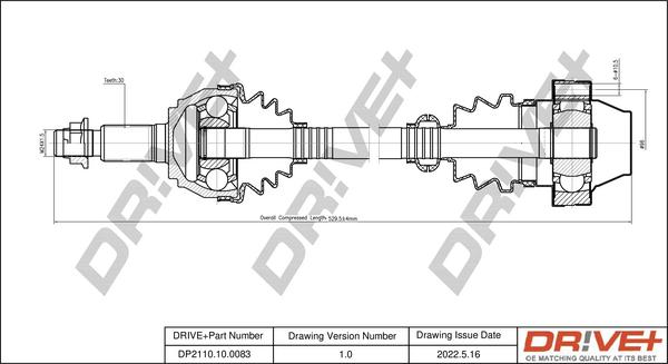 Dr!ve+ DP2110.10.0083 - Albero motore / Semiasse autozon.pro