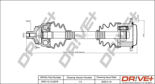 Dr!ve+ DP2110.10.0079 - Albero motore / Semiasse autozon.pro