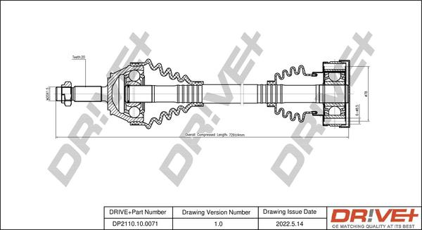 Dr!ve+ DP2110.10.0071 - Albero motore / Semiasse autozon.pro