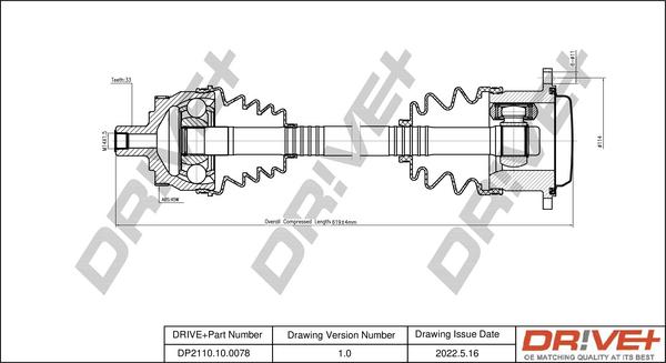 Dr!ve+ DP2110.10.0078 - Albero motore / Semiasse autozon.pro