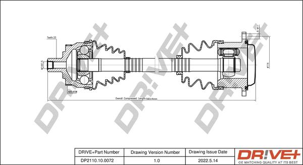 Dr!ve+ DP2110.10.0072 - Albero motore / Semiasse autozon.pro