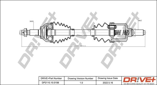 Dr!ve+ DP2110.10.0198 - Albero motore / Semiasse autozon.pro