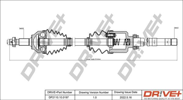 Dr!ve+ DP2110.10.0197 - Albero motore / Semiasse autozon.pro