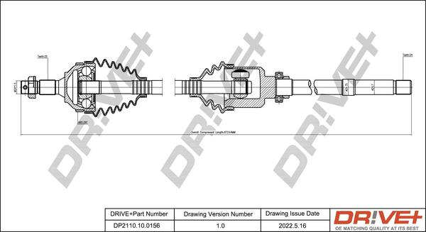 Dr!ve+ DP2110.10.0156 - Albero motore / Semiasse autozon.pro