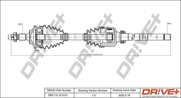 Dr!ve+ DP2110.10.0151 - Albero motore / Semiasse autozon.pro