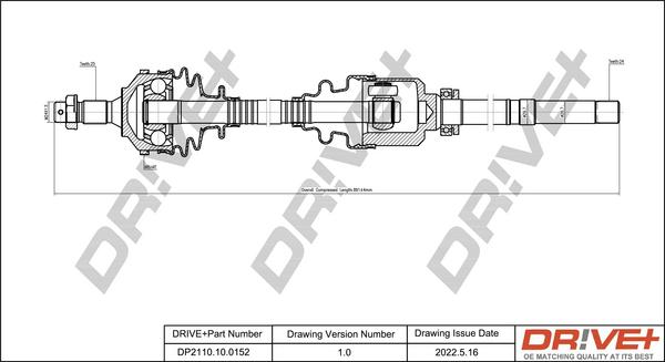 Dr!ve+ DP2110.10.0152 - Albero motore / Semiasse autozon.pro