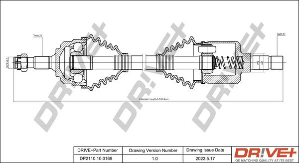 Dr!ve+ DP2110.10.0169 - Albero motore / Semiasse autozon.pro