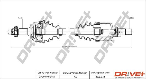 Dr!ve+ DP2110.10.0161 - Albero motore / Semiasse autozon.pro