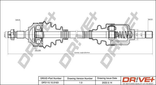 Dr!ve+ DP2110.10.0163 - Albero motore / Semiasse autozon.pro